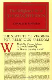 Front cover of The religious life of Thomas Jefferson by Charles B. Sanford