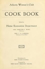Front cover of Atlanta women's club cook book by Atlanta woman's club