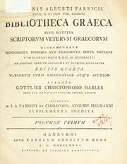 Cover of Bibliotheca graeca by Johann Albert Fabricius