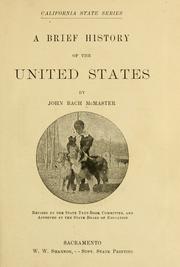 Front cover of A brief history of the United States by John Bach McMaster