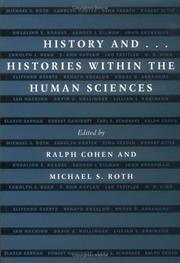 Cover of History and-- by Ralph Cohen