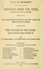 Front cover of Speeches from the dock, or, Protests of Irish patriotism by T. D. Sullivan