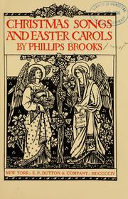 Cover of Christmas songs and Easter carols by Phillips Brooks