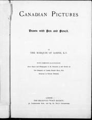 Cover of Canadian pictures by John Douglas Sutherland Campbell, 9th Duke of Argyll