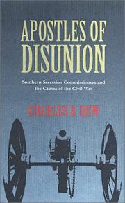 Front cover of Apostles of disunion by Charles B. Dew