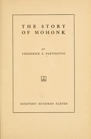 Front cover of The story of Mohonk by Partington, Frederick E.