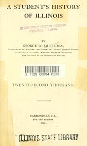Front cover of A student's history of Illinois by George Washington Smith