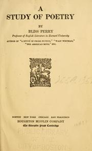 Front cover of A study of poetry by Bliss Perry