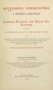 Front cover of Successful Vermonters by William H. Jeffrey