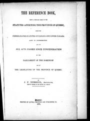 Front cover of The reference book by J. F. Dubreuil
