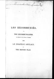 Cover of Les excommuniés by Louis Honoré Fréchette