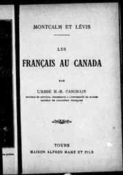 Cover of Montcalm et Lévis by H. R. Casgrain