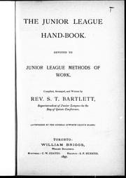 Front cover of The junior league hand-book by S. T. Bartlett
