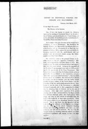 Cover of Report on industrial schools for Indians and half-breeds by Davin, Nicholas Flood