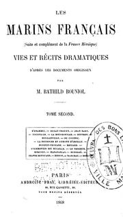 Front cover of Les marins français by Bathild Bouniol