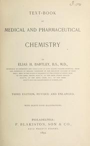 Front cover of Text-book of medical and pharmaceutical chemistry by Bartley, Elias Hudson