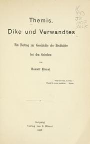 Front cover of Themis, Dike und Verwandtes by Rudolf Hirzel