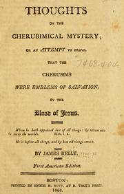 Front cover of Thoughts on the cherubimical mystery, or, An attempt to prove that the cherubims were emblems of salvation by the blood of Jesus by James Relly