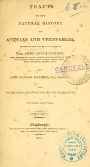 Front cover of Tracts on the natural history of animals and vegetables by Lazzaro Spallanzani