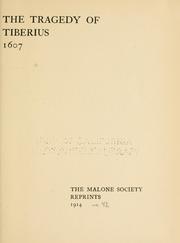 Front cover of The tragedy of Tiberius by Unknown