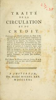 Cover of Traité de la circulation et du crédit .. by Isaac de Pinto