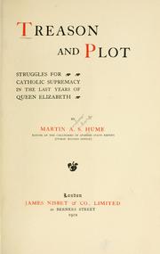 Cover of Treason and plot by Martin Andrew Sharp Hume