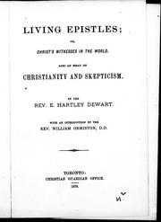 Cover of Living epistles, or, Christ's witnesses in the world by Dewart, Edward Hartley