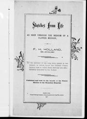 Front cover of Sketches from life, as seen through the medium of a flower mission by Fidele H. Holland