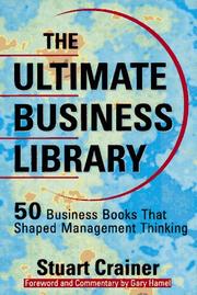 Cover of The ultimate business library by Stuart Crainer