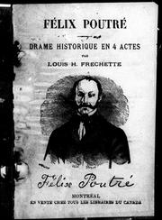 Cover of Félix Poutré by Louis Honoré Fréchette