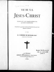 Front cover of Vie de N.-S. Jésus-Christ by Frédéric de Ghyvelde, père, O.S.F.