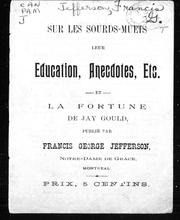 Front cover of Sur les sourds-muets, leur éducation, anecdotes, etc by Francis George Jefferson