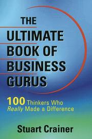 Front cover of The ultimate book of business gurus by Stuart Crainer