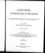 Cover of Canada, an encyclopaedia of the country by J. Castell Hopkins