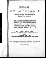 Front cover of Histoire populaire du Canada by J. Castell Hopkins