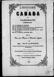 Front cover of L' histoire du Canada en tableaux by Jean Langevin