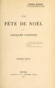 Front cover of Une fête de Noël sous Jacques Cartier by Myrand, Ernest