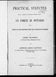 Cover of Practical statutes by James Bicknell