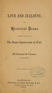 Front cover of Love and jealousy .. by Charles M. Caughy