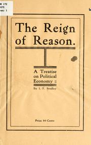Front cover of The reign of reason by I. F. Bradley