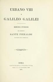 Front cover of Urbano VIII e Galileo Galilei by Sante Pieralisi