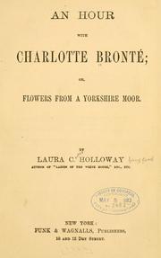 Front cover of An hour with Charlotte Bronté by Charlotte Brontë