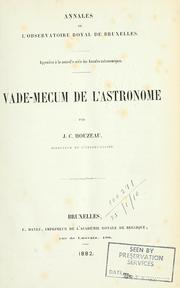 Front cover of Vade-mecum de l'astronome by Jean-Charles Houzeau
