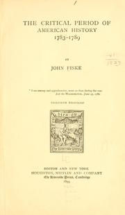 Front cover of 1789 by John Fiske