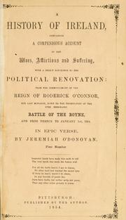 Front cover of A history of Ireland by Jeremiah O'Donovan
