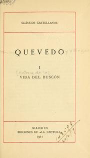 Cover of Historia de la vida del Buscón by Francisco de Quevedo