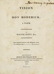 Front cover of The vision of Don Roderick by Sir Walter Scott