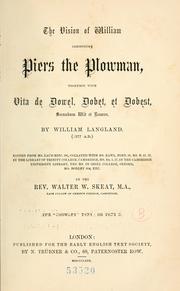 Cover of The vision of William concerning Piers Plowman by William Langland