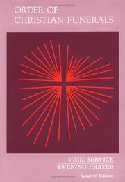 Front cover of Order of Christian Funerals by Unknown