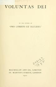 Cover of Voluntas Dei by Lily Dougall